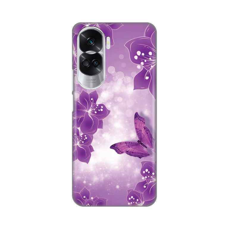 Maska Za Honor 90 Lite silikon Print Butterfly And Flowers