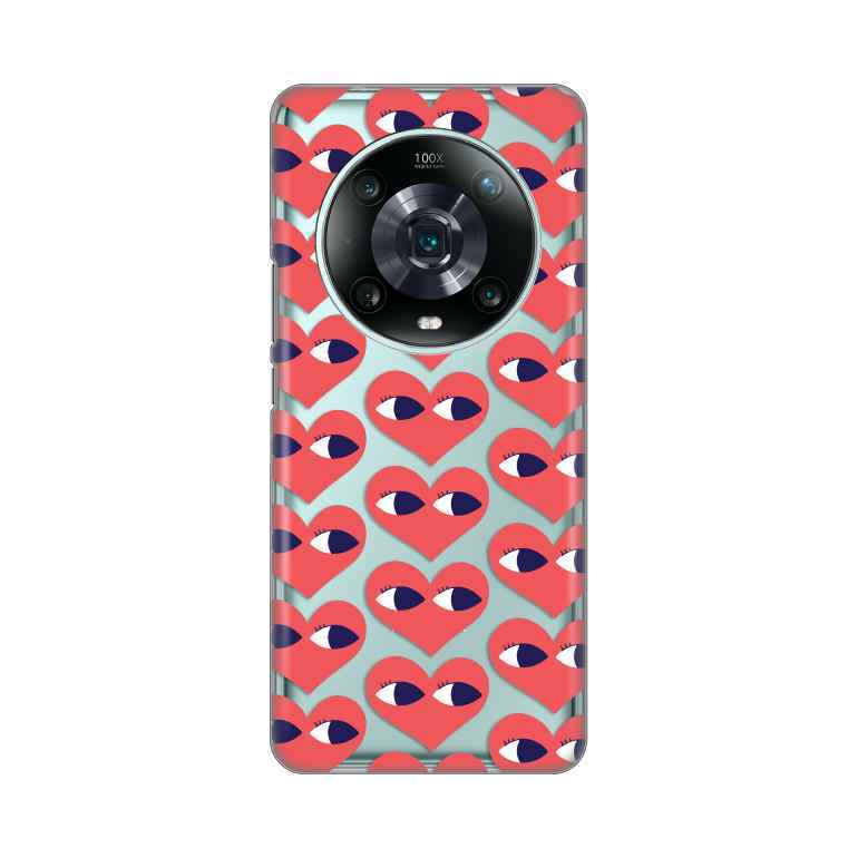 Maska Za Honor Magic 4 Pro silikon Print Eye Heart Pattern