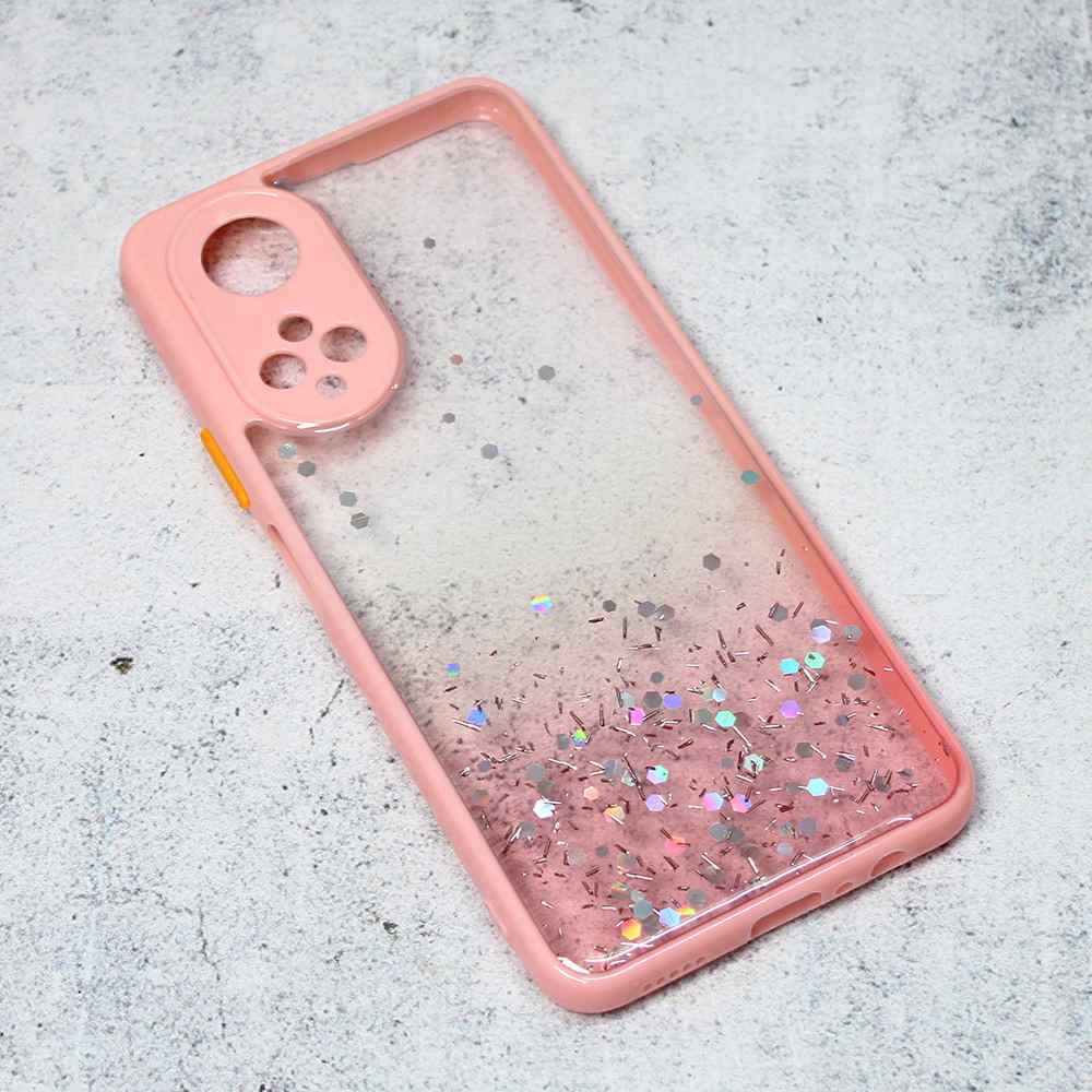 Maska Za Honor X7 Frame Glitter roze