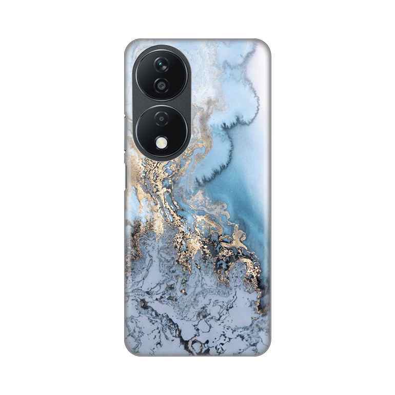 Maska Za Honor X7b silikon Print Blue Gold Marble