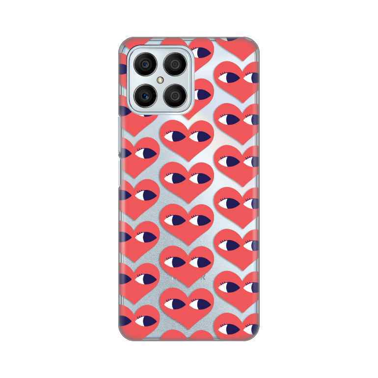 Maska Za Honor X8 silikon Print Eye Heart Pattern