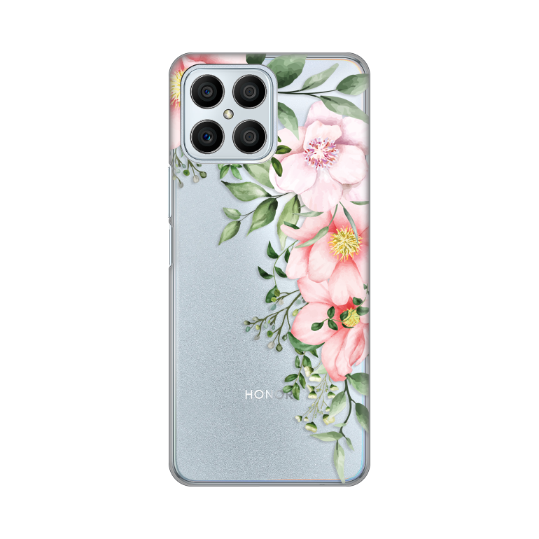 Maska Za Honor X8 silikon Print Gentle Rose Pattern