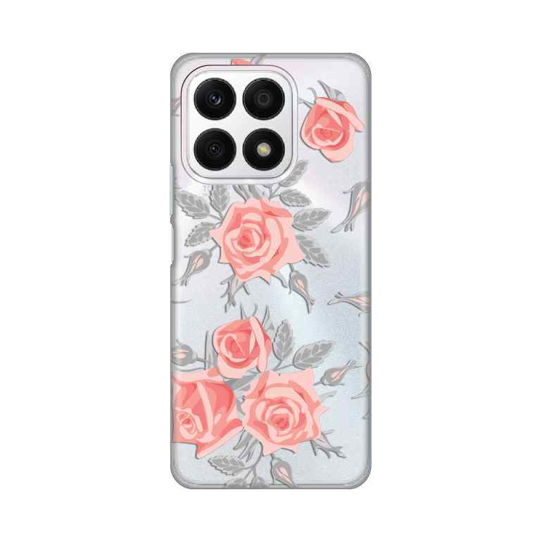 Maska Za Honor X8a silikon Print Elegant Roses