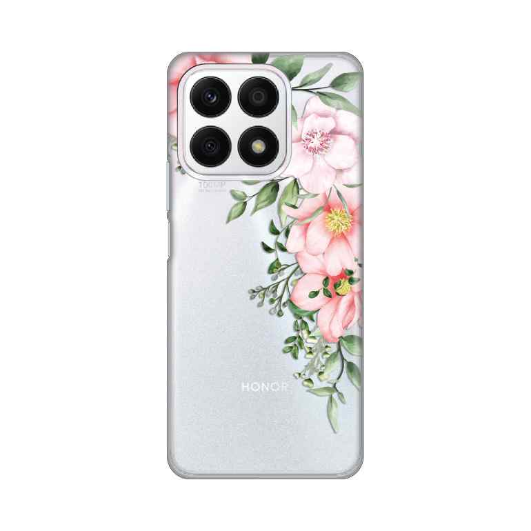 Maska Za Honor X8a silikon Print Gentle Rose Pattern