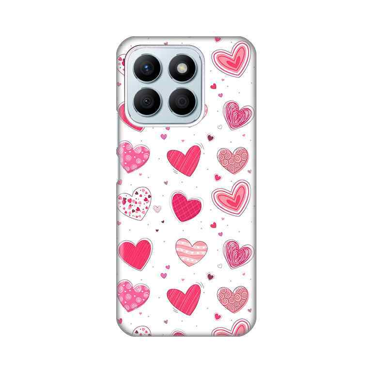 Maska Za Honor X8b silikon Print Pink Hearts