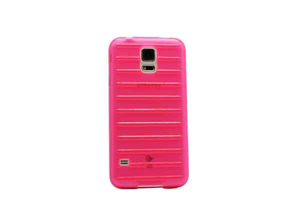 Maska silikon Rib za Samsung I9600 S5/G900 pink