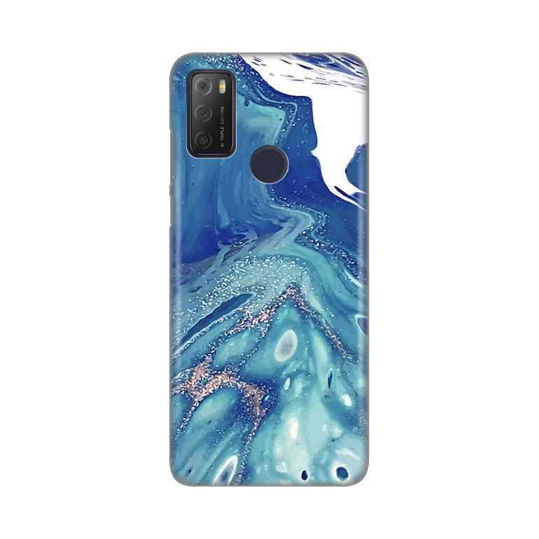 Maska za Alcatel 1S 2021/3L 2021/A1 Alpha 21 silikon Print Blue Marble