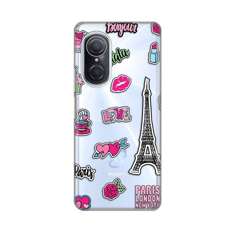 Maska za Huawei Nova 9 SE silikon Print Love Paris