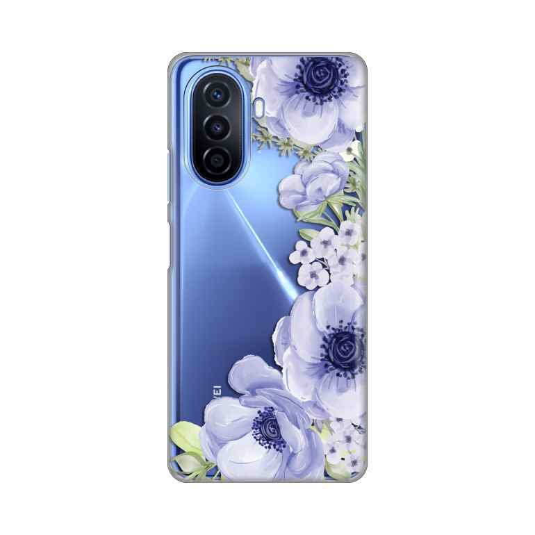 Maska za Huawei Nova Y70 silikon Print /Y70 Plus Blue Roses