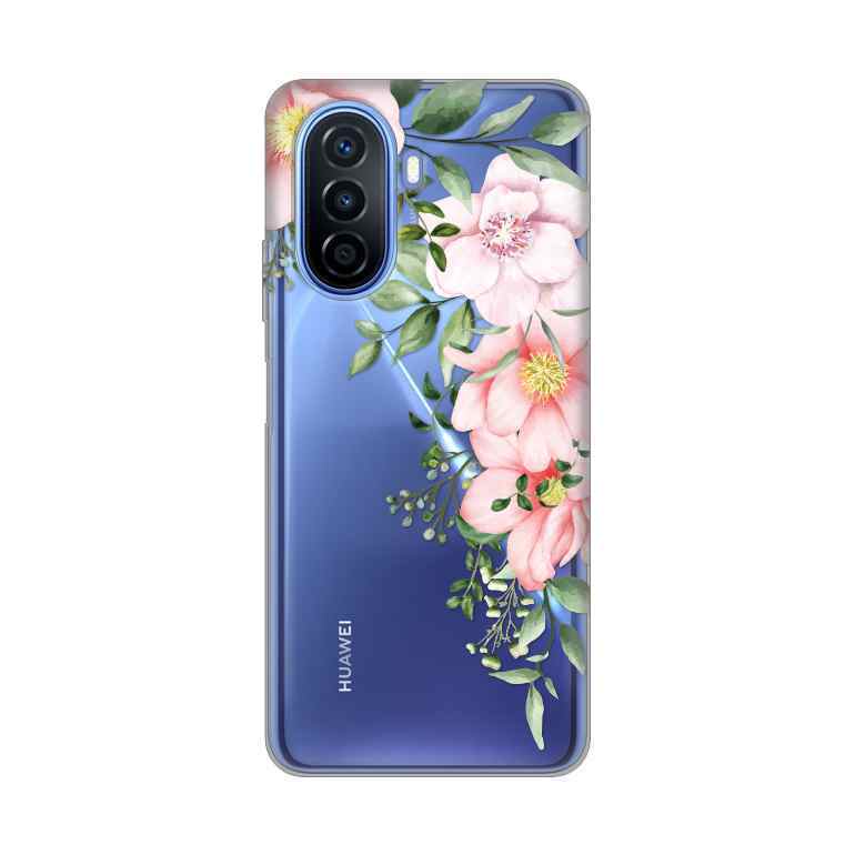 Maska za Huawei Nova Y70 silikon Print /Y70 Plus Gentle Rose Pattern