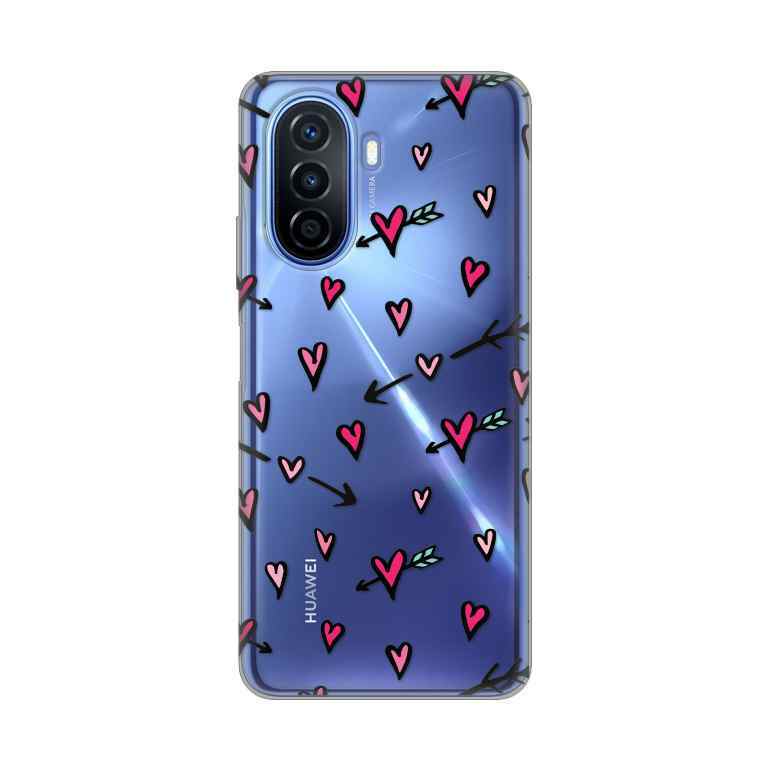 Maska za Huawei Nova Y70 silikon Print /Y70 Plus Heart Pattern