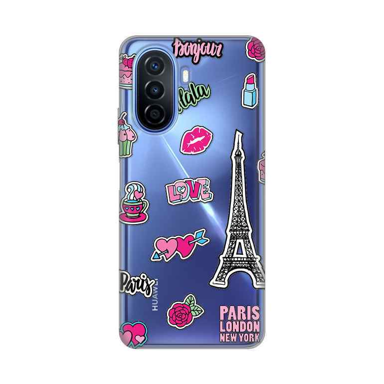 Maska za Huawei Nova Y70 silikon Print /Y70 Plus Love Paris