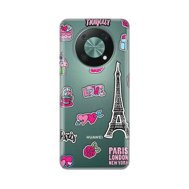 Maska za Huawei Nova Y90 silikon Print Love Paris