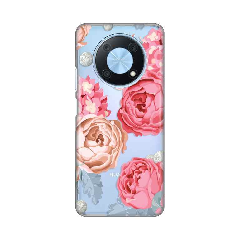 Maska za Huawei Nova Y90 silikon Print Pink Flower