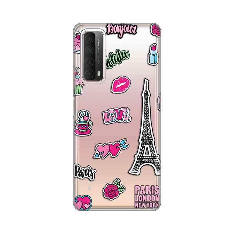 Maska za Huawei P Smart 2021 silikon Print Love Paris