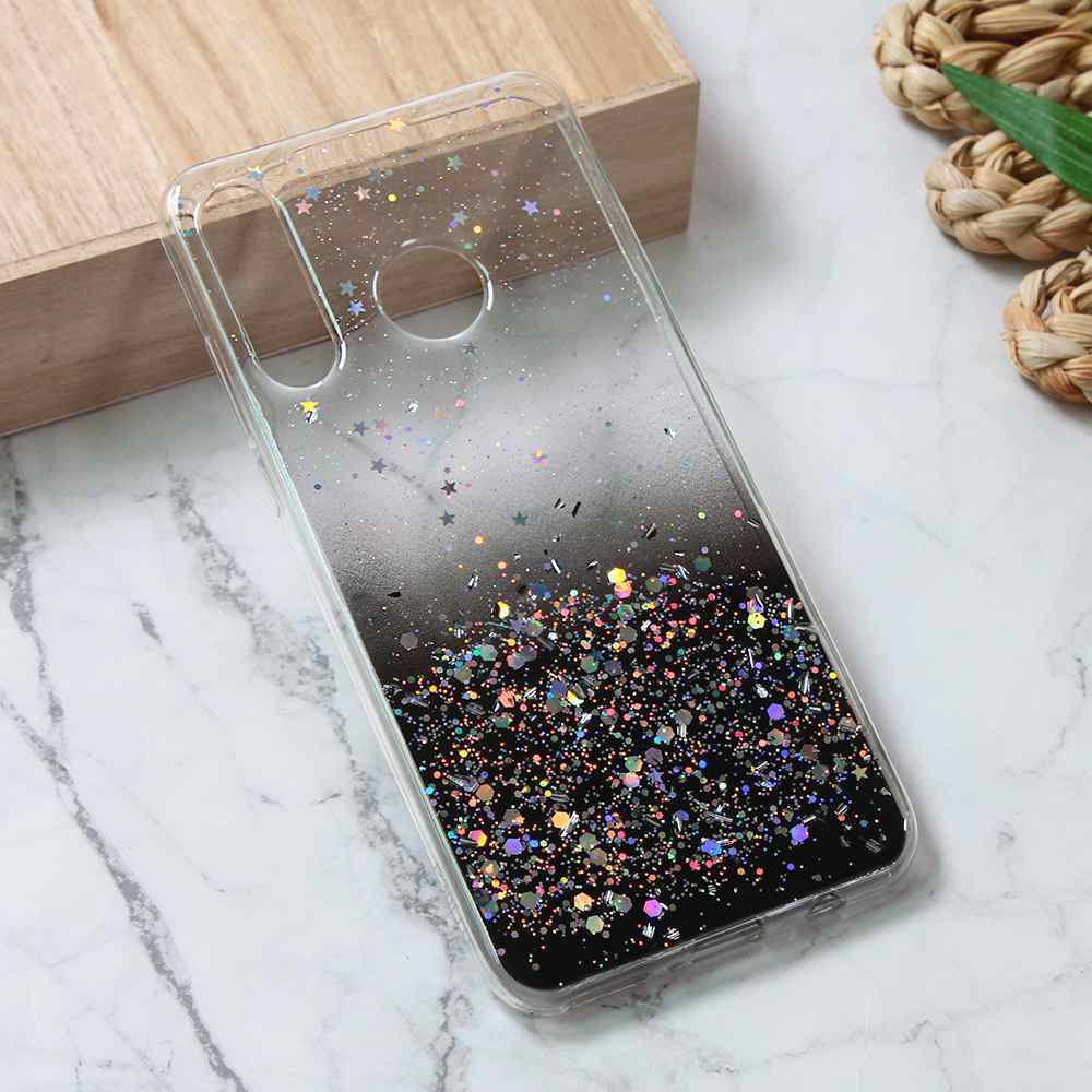 Maska za Huawei P30 Lite silikon Glitter crna