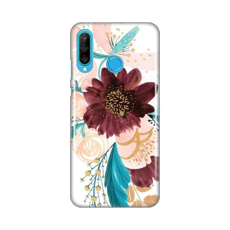 Maska za Huawei P30 Lite silikon Print Purple Flower