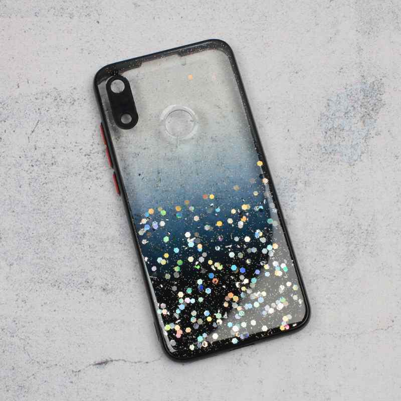 Maska za Huawei Y6 2019 Frame Glitter /Honor 8A crna