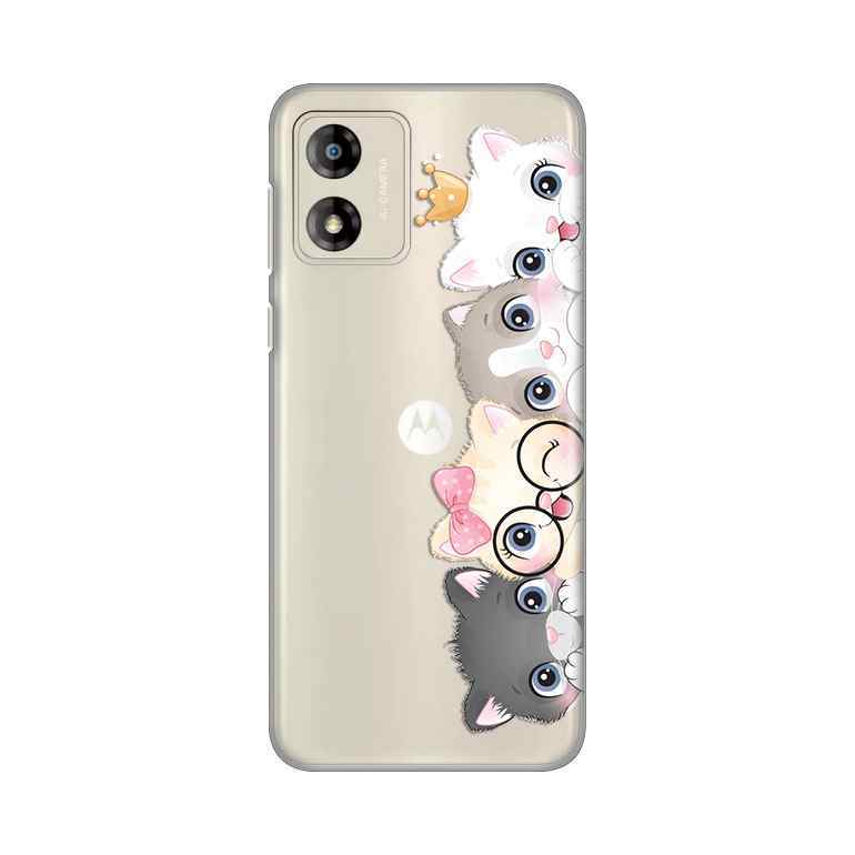 Maska za Motorola Moto E13 silikon Print Cats