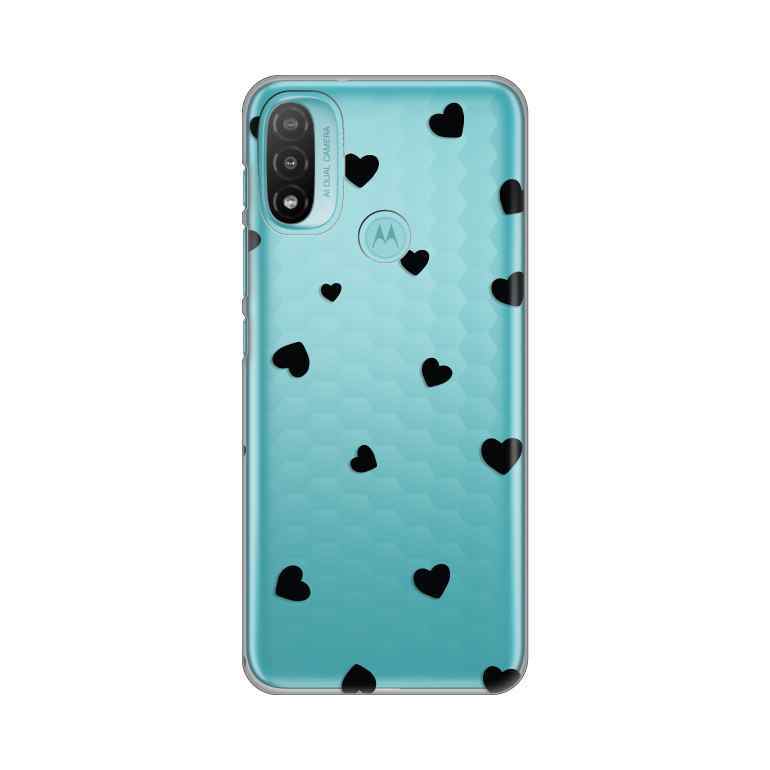 Maska za Motorola Moto E20 silikon Print Hearts