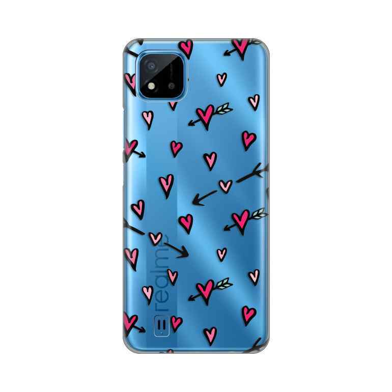 Maska za Realme C11 2021/C20 silikon Print Heart Pattern