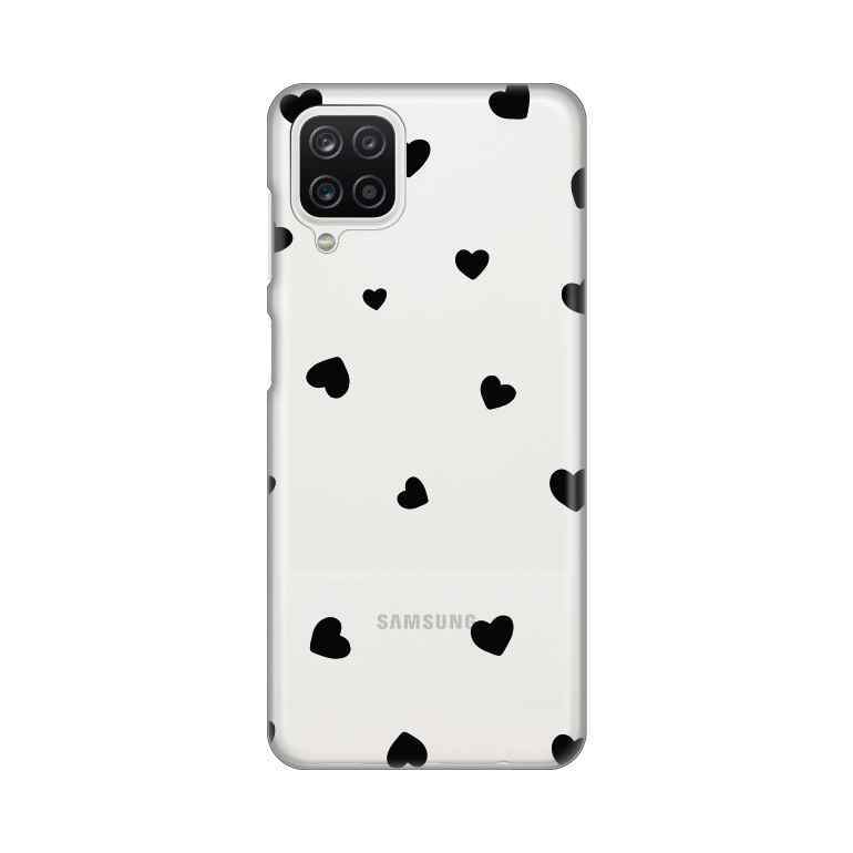 Maska za Samsung A12 silikon Print Hearts