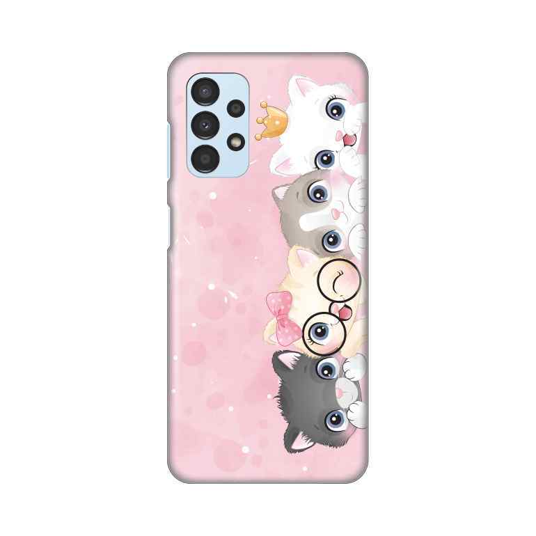 Maska za Samsung A13 4G silikon Print Pink cats