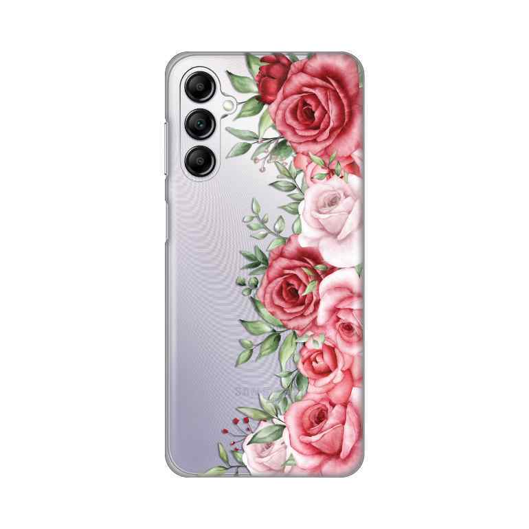 Maska za Samsung A14 4G/5G silikon Print Wild Roses