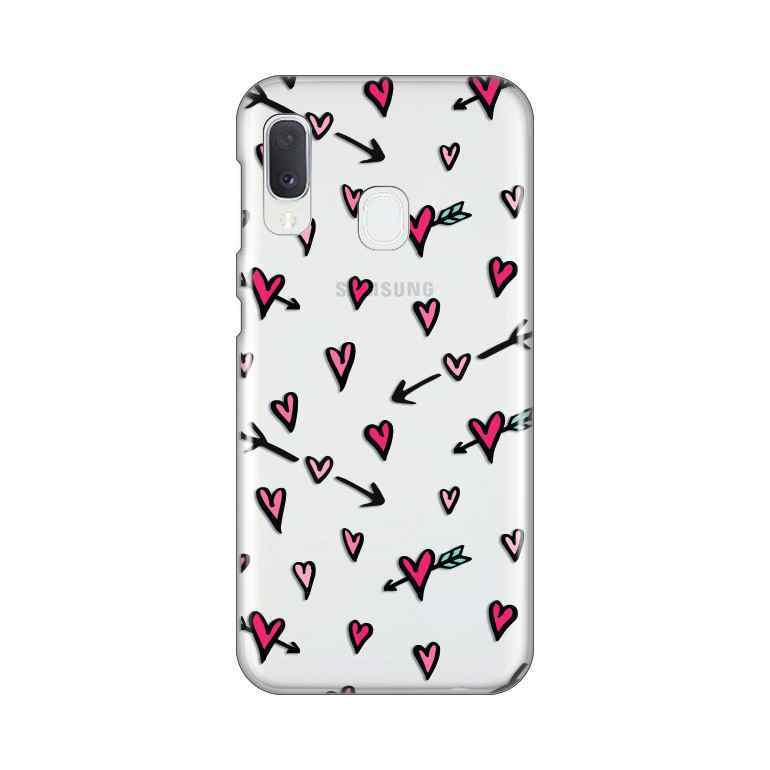 Maska za Samsung A20e silikon Print Heart Pattern