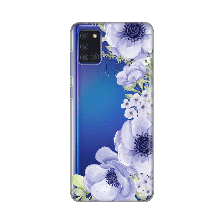 Maska za Samsung A21s silikon Print Blue Roses