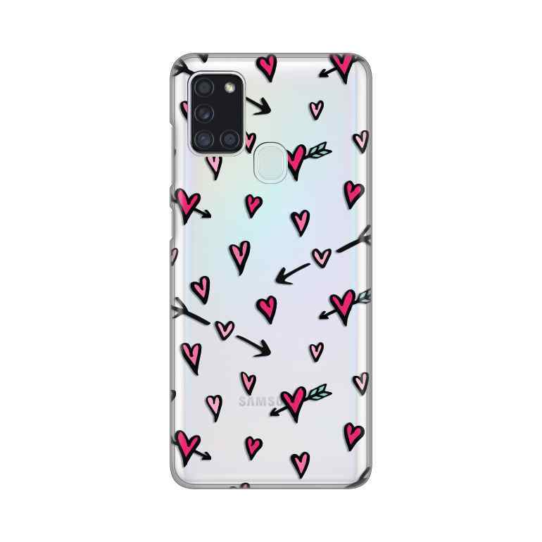 Maska za Samsung A21s silikon Print Heart Pattern