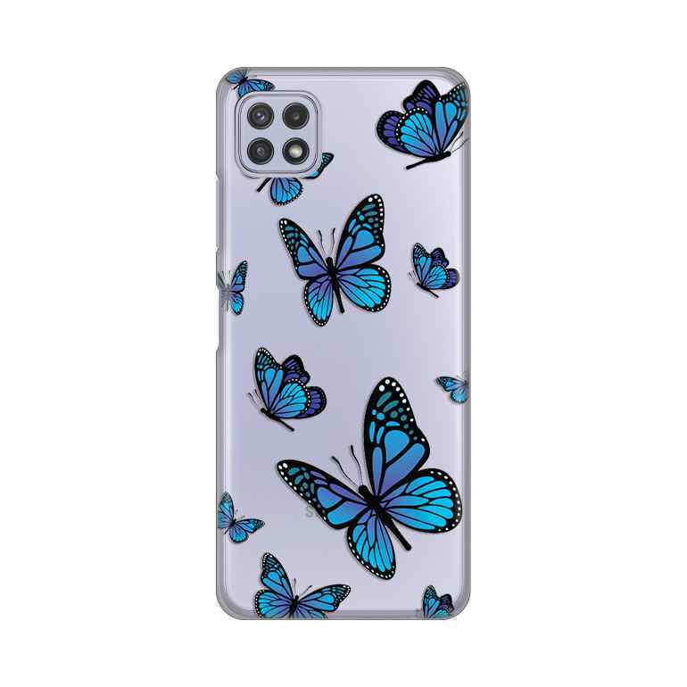 Maska za Samsung A22 5G silikon Print Blue butterfly