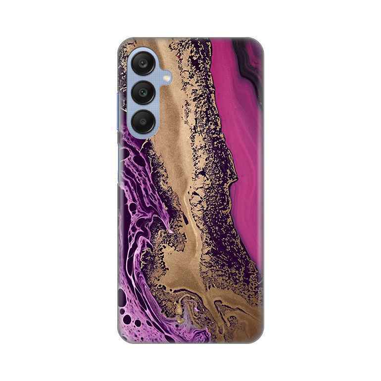 Maska za Samsung A25 5G silikon Print Purple Gold Marble