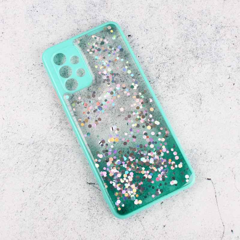 Maska za Samsung A32 4G Frame Glitter mint