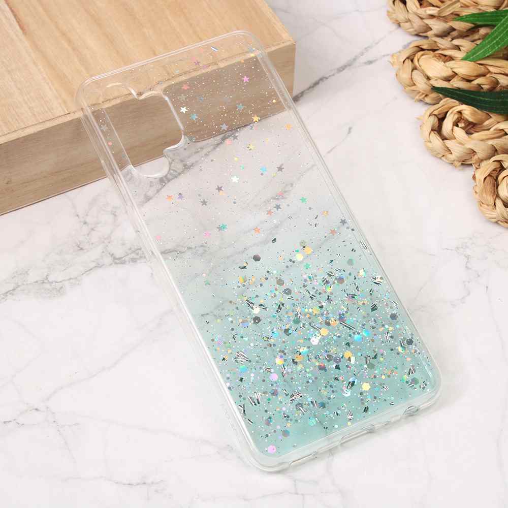 Maska za Samsung A32 4G silikon Glitter mint