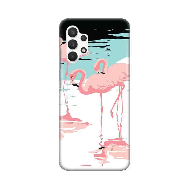 Maska za Samsung A32 4G silikon Print Pink Flamingos