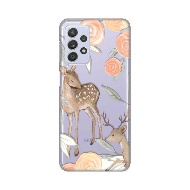 Maska za Samsung A33 5G silikon Print Flower Deer