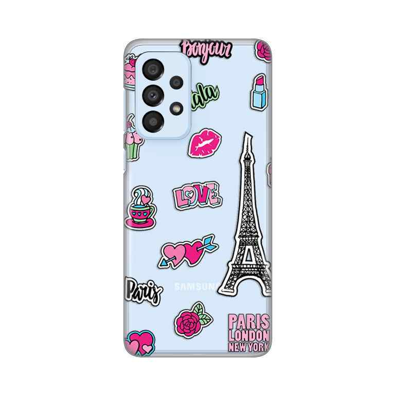 Maska za Samsung A33 5G silikon Print Love Paris