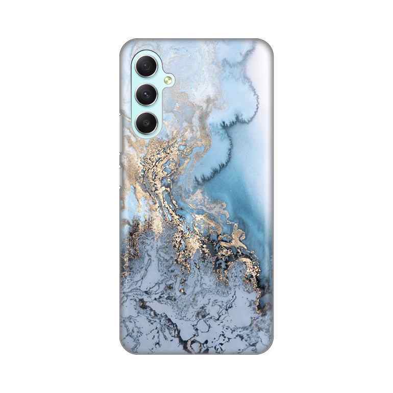 Maska za Samsung A34 5G silikon Print Blue Gold Marble