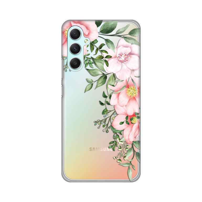 Maska za Samsung A34 5G silikon Print Gentle Rose Patter