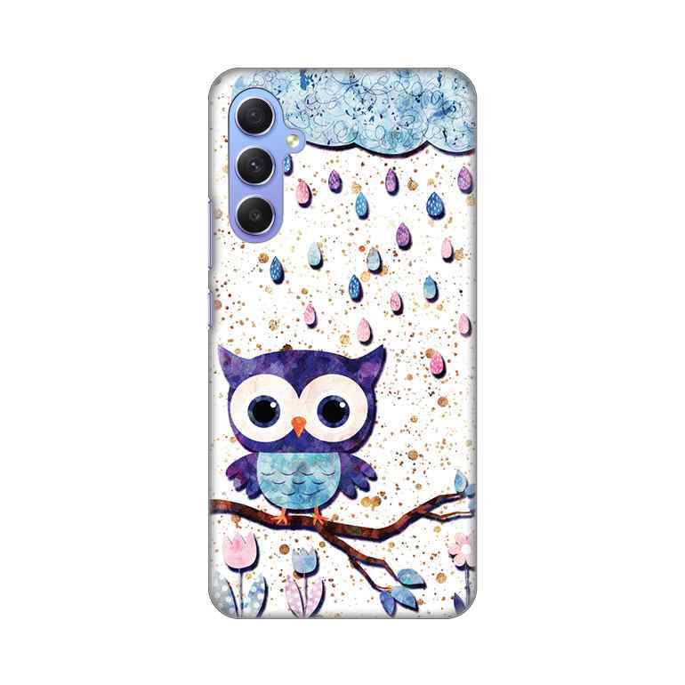 Maska za Samsung A34 5G silikon Print Owl