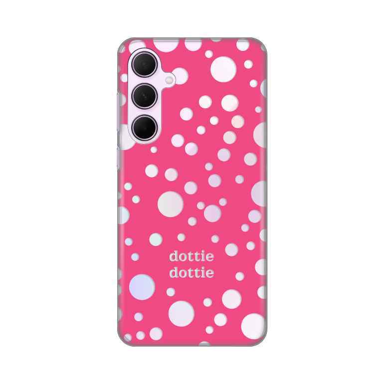 Maska za Samsung A35 5G silikon Print Dottie Dottie Pink