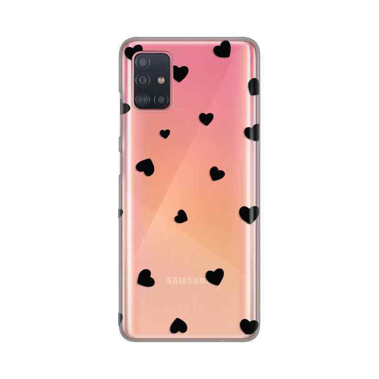 Maska za Samsung A51 silikon Print Hearts