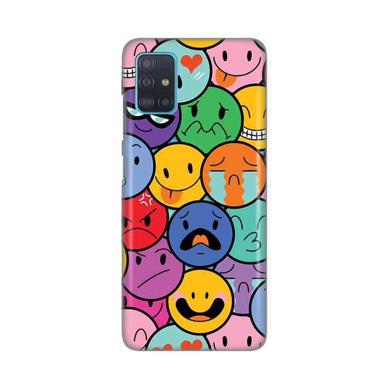 Maska za Samsung A51 silikon Print Smiles