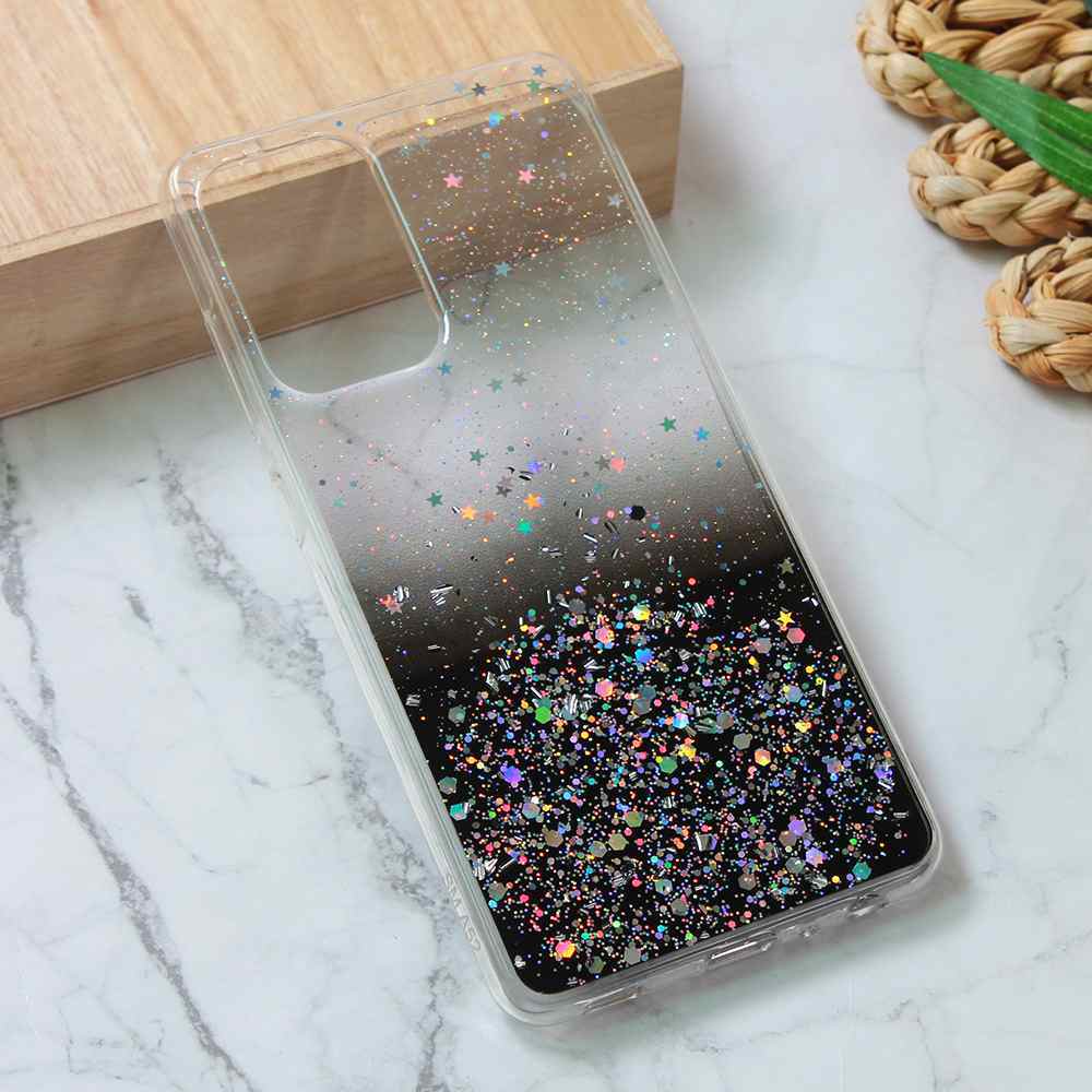 Maska za Samsung A52 4G-A52 5G-A52s 5G silikon Glitter crna