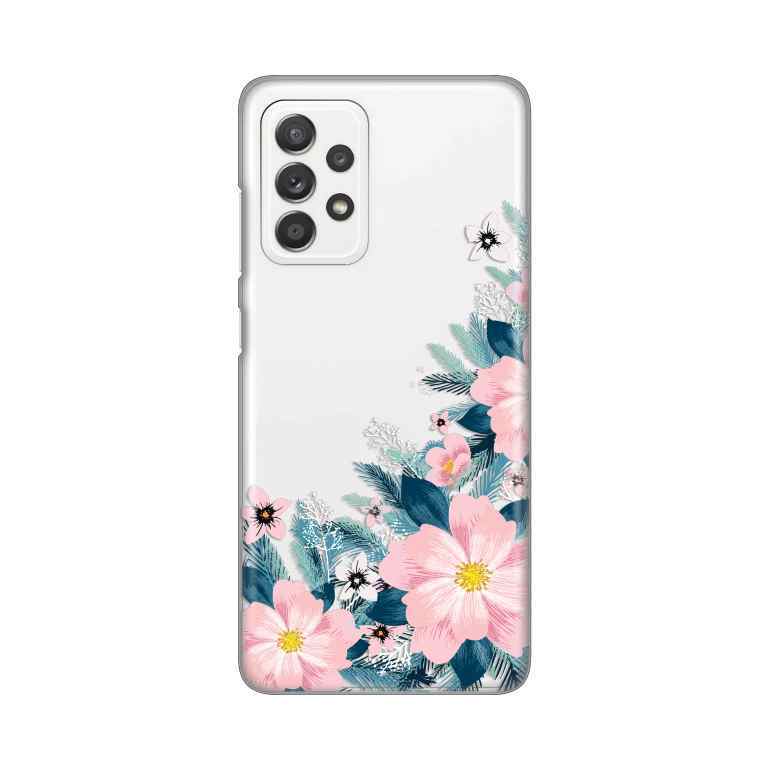 Maska za Samsung A52 4G-A52 5G-A52s 5G silikon Print Bright Flowers