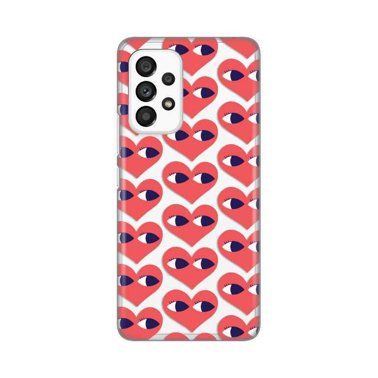 Maska za Samsung A53 5G silikon Print Eye Heart Pattern