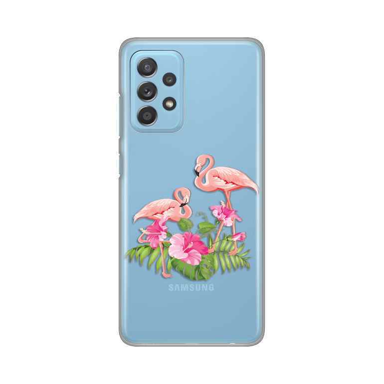 Maska za Samsung A53 5G silikon Print Flamingo