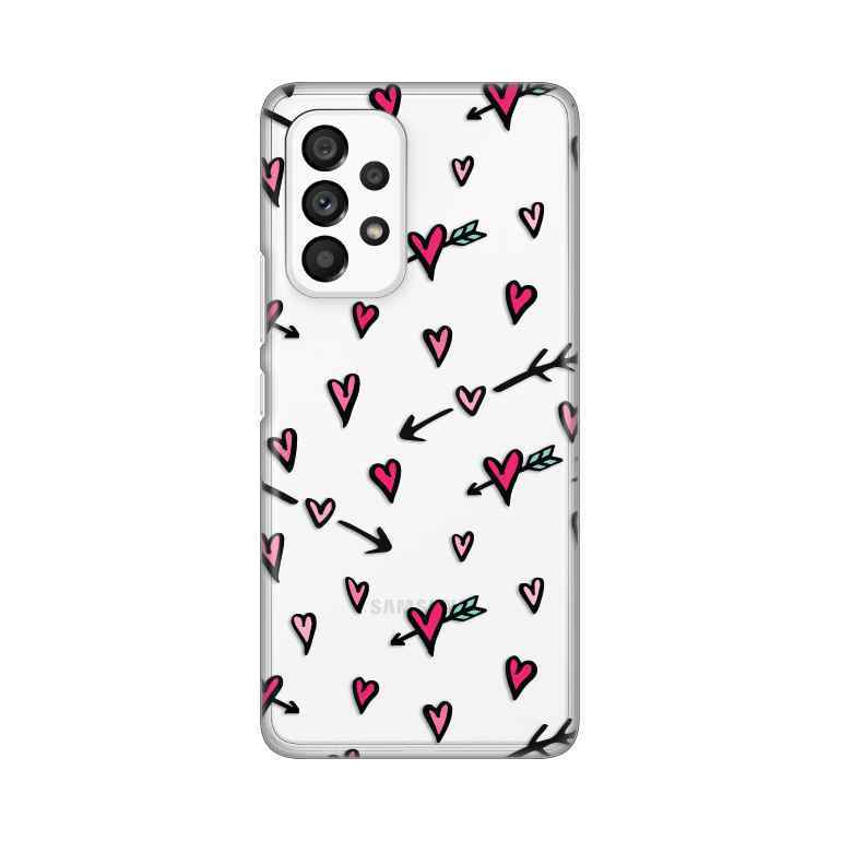 Maska za Samsung A53 5G silikon Print Hearts Pattern