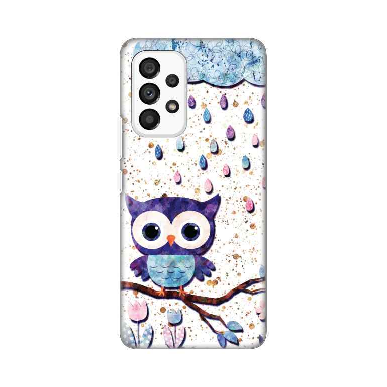 Maska za Samsung A53 5G silikon Print Owl